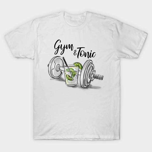 Gym & Tonic T-Shirt by Kelimok